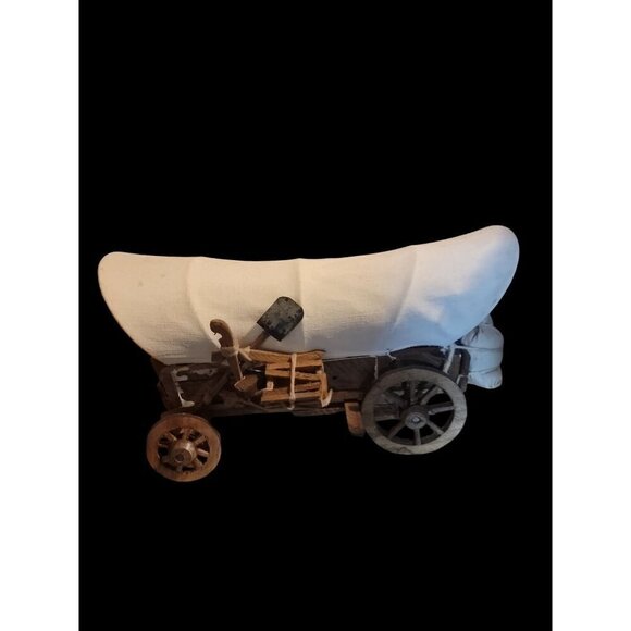 Rare Woodend Chuckwagon Handmade Antique Stagecoach Moving Wheels Mining Tools - Picture 1 of 16